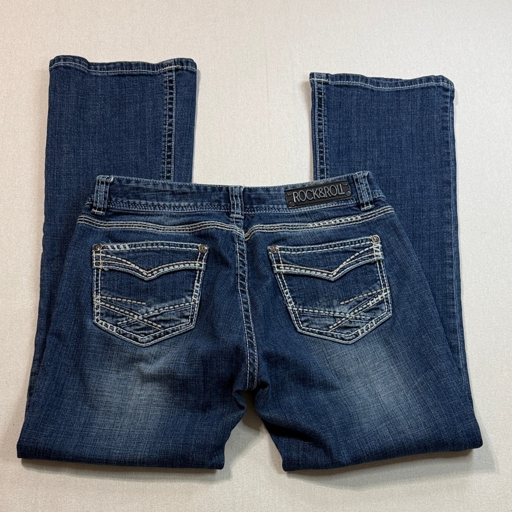 Rock & Roll Women's Dark Blue Boot Cut Jeans